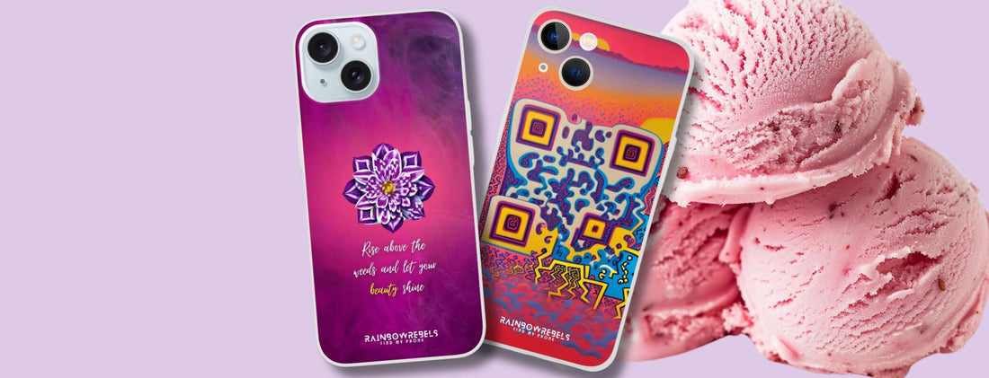 QR Phone Cases (F). <br>Your lost phone is just a scan away. <br> Even when your battery is dead