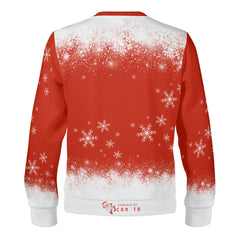 Rudolph’s Secret Ride, links to an Augmented Reality view: can you spot Santa in the Sky? - (Unisex) Ugly Christmas Sweater with a Twist