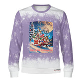 Rudolph’s Secret Ride, links to an Augmented Reality view: can you spot Santa in the Sky? - (Unisex) Ugly Christmas Sweater with a Twist