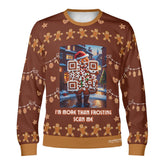 Visually attractive QR code of the gingerbread man that is scannable like any QR code, but with a twist