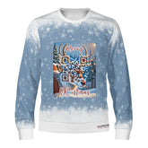 The Reindeer with a QR-titude!, links to an Augmented Reality view: can you spot Santa in the Sky? - (Unisex) Ugly Christmas Sweater with a Twist