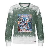The Reindeer with a QR-titude!, links to an Augmented Reality view: can you spot Santa in the Sky? - (Unisex) Ugly Christmas Sweater with a Twist