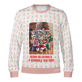 Meowy Christmas, links to the ultimate Christmas Playlist on Spotify - (Unisex) Ugly Christmas Sweater with a Twist
