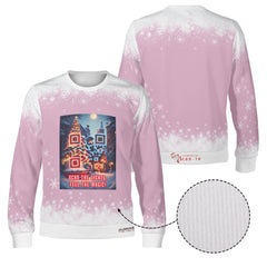 Feel the Magic, links to Christmas Gifts Bubble Shooter game - (Unisex) Ugly Christmas Sweater with a Twist