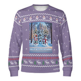 Chillin with my Snowmies, links to Christmas Presents Slide 'n Glide game - (Unisex) Ugly Christmas Sweater with a Twist