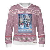 Chillin with my Snowmies, links to Christmas Presents Slide 'n Glide game - (Unisex) Ugly Christmas Sweater with a Twist