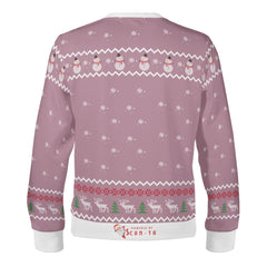 Chillin with my Snowmies, links to Christmas Presents Slide 'n Glide game - (Unisex) Ugly Christmas Sweater with a Twist