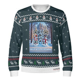 Chillin with my Snowmies, links to Christmas Presents Slide 'n Glide game - (Unisex) Ugly Christmas Sweater with a Twist