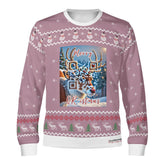 The Reindeer with a QR-titude!, links to an Augmented Reality view: can you spot Santa in the Sky? - (Unisex) Ugly Christmas Sweater with a Twist