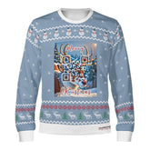 The Reindeer with a QR-titude!, links to an Augmented Reality view: can you spot Santa in the Sky?- (Unisex) Ugly Christmas Sweater with a Twist