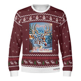 The Reindeer with a QR-titude, links to an Augmented Reality view: can you spot Santa in the Sky? - (Unisex) Ugly Christmas Sweater with a Twist