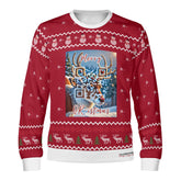 The Reindeer with a QR-titude, links to an Augmented Reality view: can you spot Santa in the Sky? - (Unisex) Ugly Christmas Sweater with a Twist