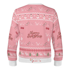 Swiftmas Cheer, QR links to Taylor Swift theme - (Unisex) Christmas Sweater with a Twist