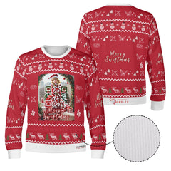 Shake It Off, It’s Swiftmas Time, QR links to Taylor Swift theme - (Unisex) Christmas Sweater with a Twist