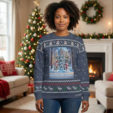 Chillin with my Snowmies - (Unisex) Ugly Christmas Sweater with a Twist: Every scan = a new Xmas surprise!