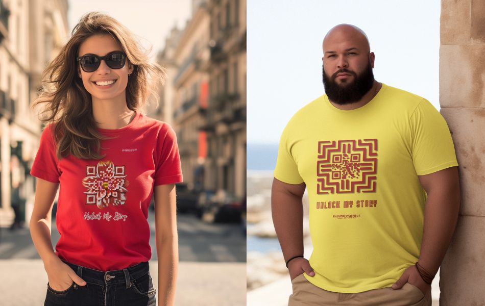 Wear Your Story, In Style: More Than Meets the Eye: Scan to Connect. Rainbow Rebels, where Style meets Smart! Cool Streetwear, original gift