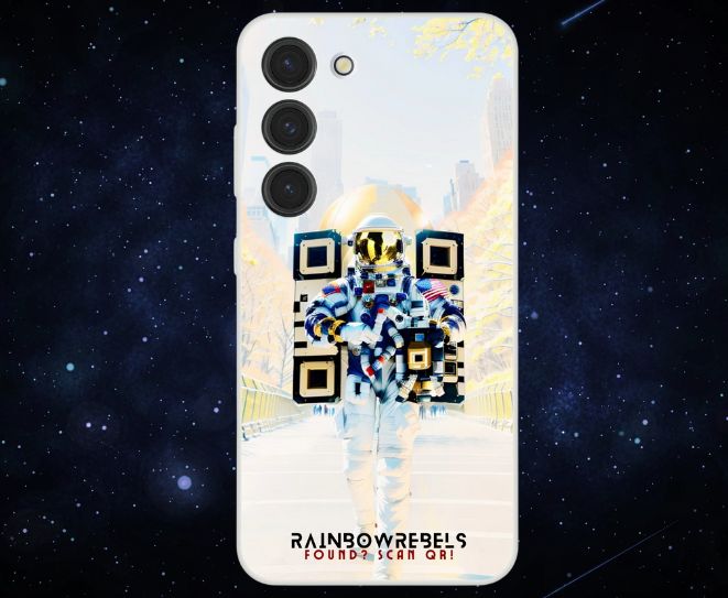 Astronaut-collection. Lost and found made easy - just scan! Flexi case.