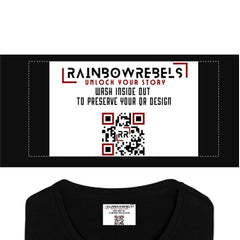 The Reindeer with a QR-titude!, links to an Augmented Reality view: can you spot Santa in the Sky? - (Unisex) Ugly Christmas Sweater with a Twist