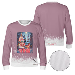 Feel the Magic, links to Christmas Gifts Bubble Shooter game - (Unisex) Ugly Christmas Sweater with a Twist
