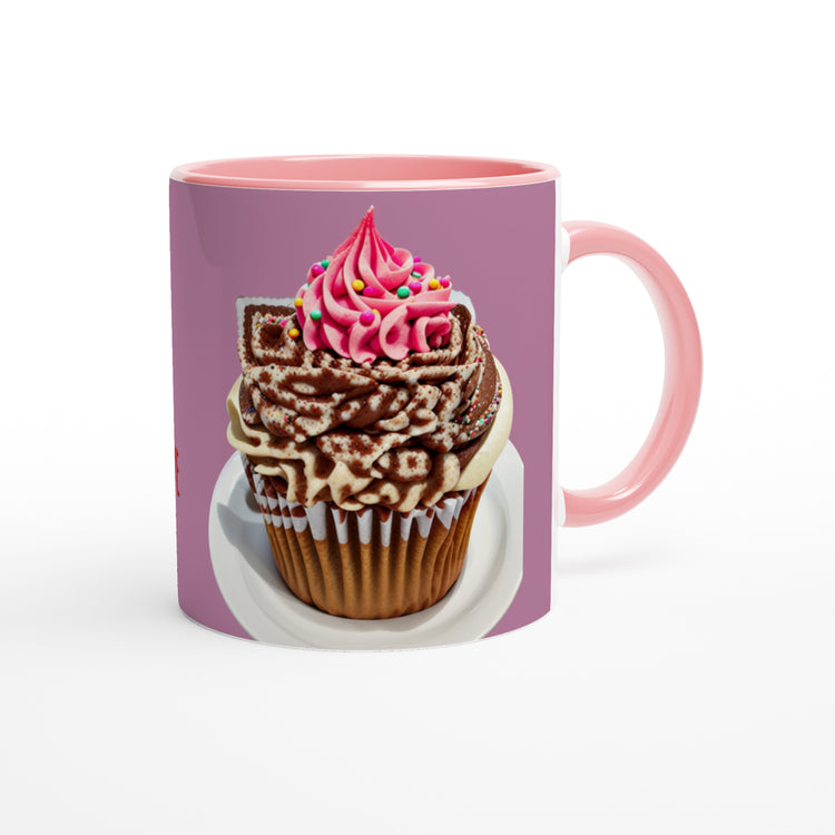 Share love daily with a unique Valentine Gift: a mug featuring an artistic QR code in a Cupcake design so you can send love messages to your lover